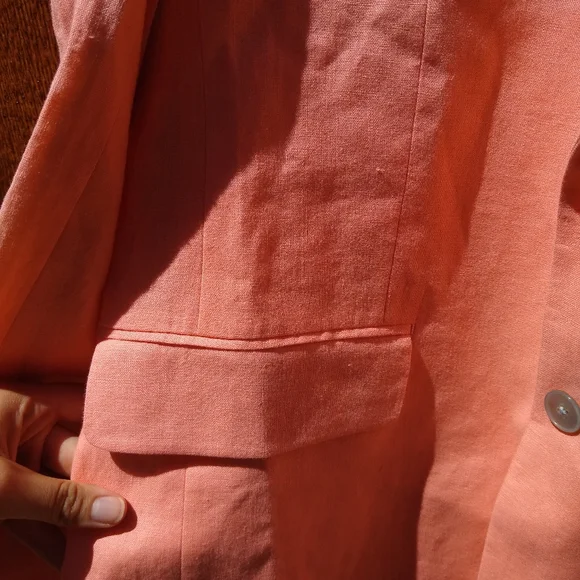 NWT Men's Lauren Ralph Lauren Ultraflex 100% Linen Lassiter Coral Blazer - Picture 5 of 16
